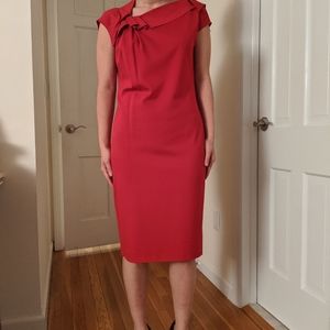Escada Dusana red pencil dress